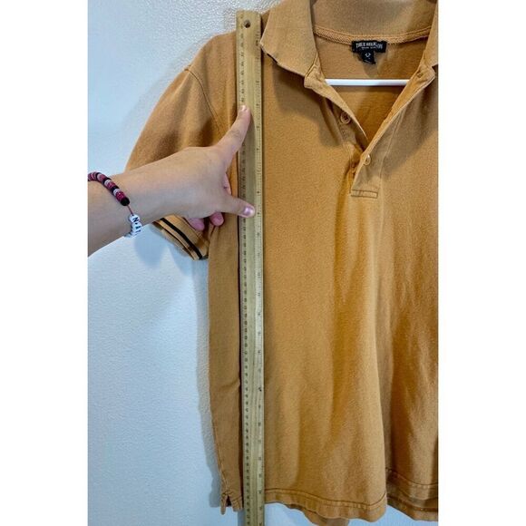 True Religion Branded Embroidered Logo Collar Polo Shirt Men's Small - Picture 8 of 11